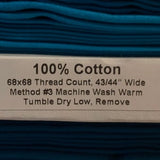 Solid Teal Cotton Fabric